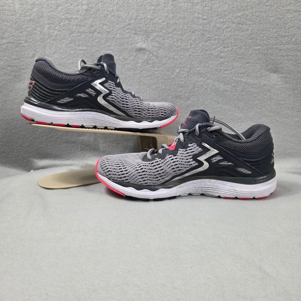 361 Degrees Sensation 3 Womens Running Shoes Grey Pink Y852-0607 US 7